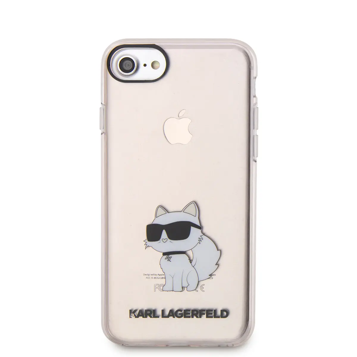 iPhone 7 Şeffaf Kılıf, Choupette Desenli - Karl Lagerfeld