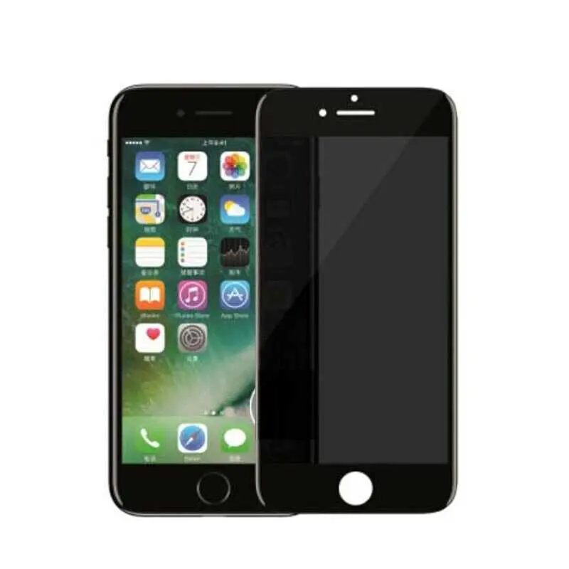 iPhone 7 Plus Gizlilik Camlı Ekran Koruyucu - Davin 5D Privacy