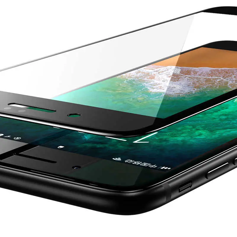 iPhone 8 Ekran Koruyucu, 0.3 mm Tam Kaplamalı Kavisli Kenar - Benks V Pro