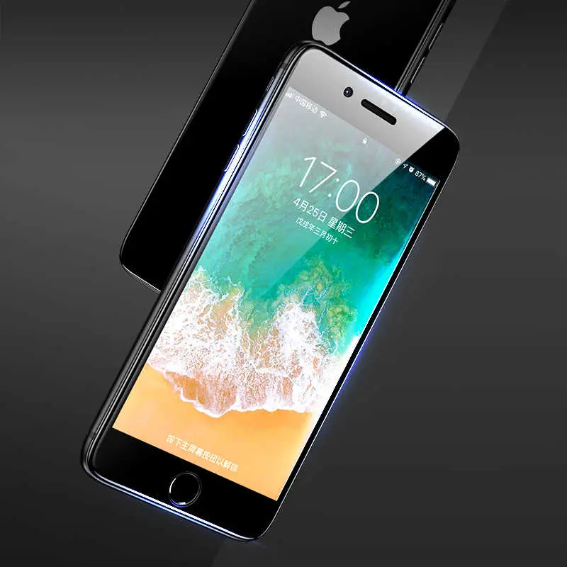 iPhone 8 Ekran Koruyucu, 0.3 mm Tam Kaplamalı Kavisli Kenar - Benks V Pro