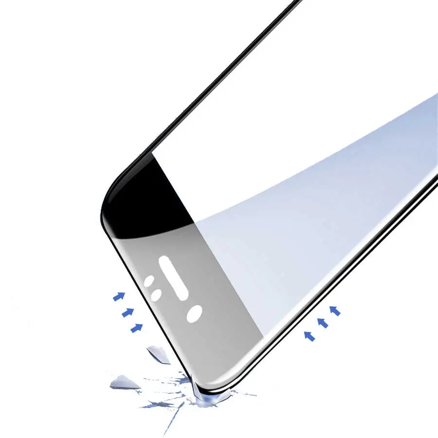 iPhone 8 Seramik Ekran Koruyucu, 3D Kavisli ve Parmak İzi Bırakmaz - Davin