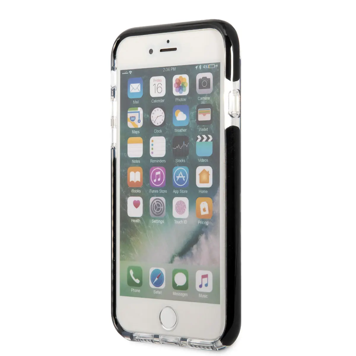 iPhone 8 Silikon Kılıf, Siyah Kenarlı K&C Tasarım - Karl Lagerfeld