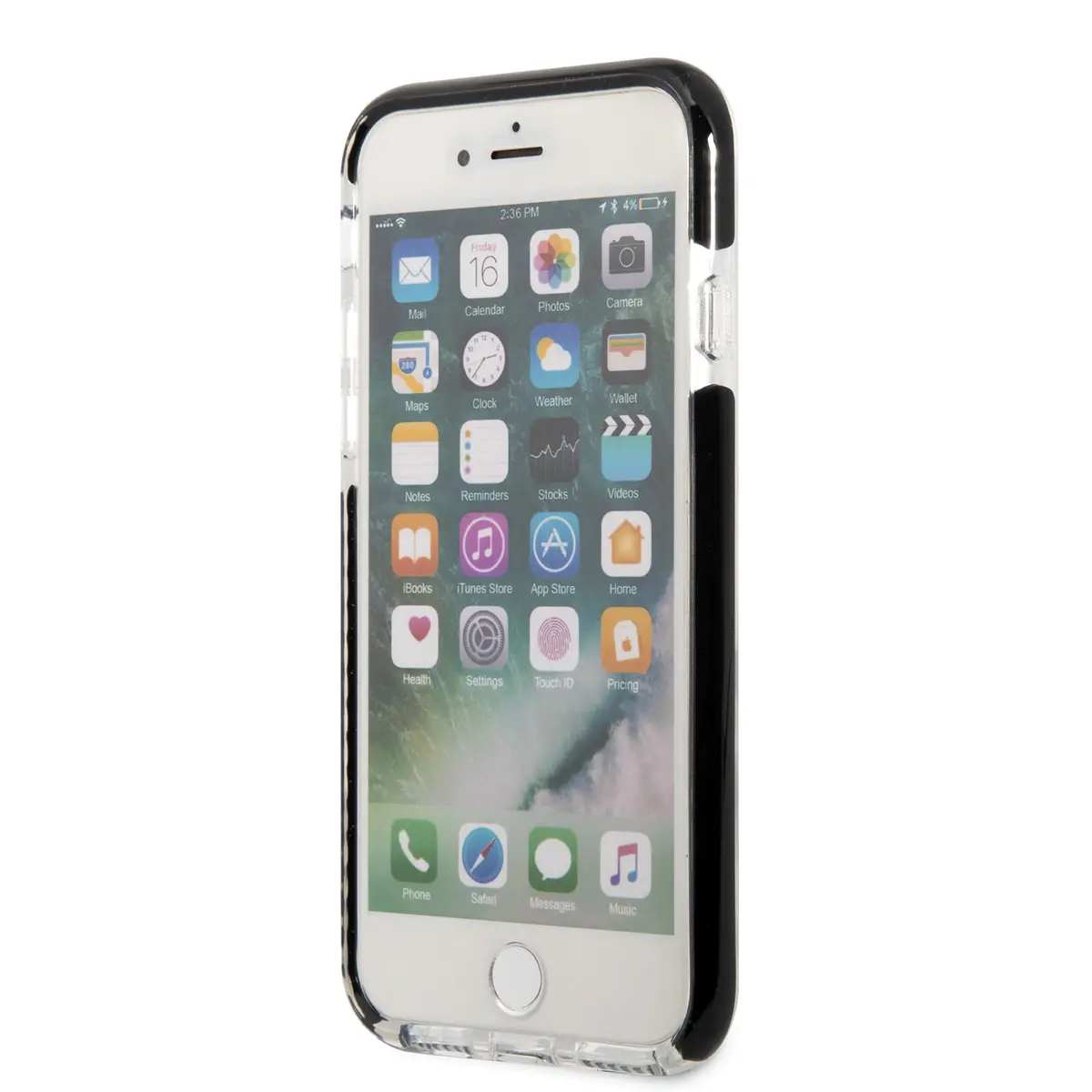 iPhone 8 Silikon Kılıf, Siyah Kenarlı K&C Tasarım - Karl Lagerfeld