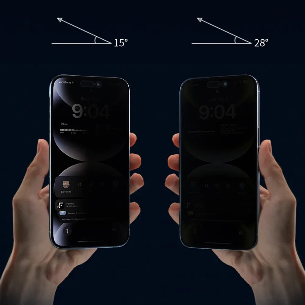iPhone 11 Temperli Cam Ekran Koruyucu, 180° Gizlilik - Wiwu GT-015 10'lu Paket