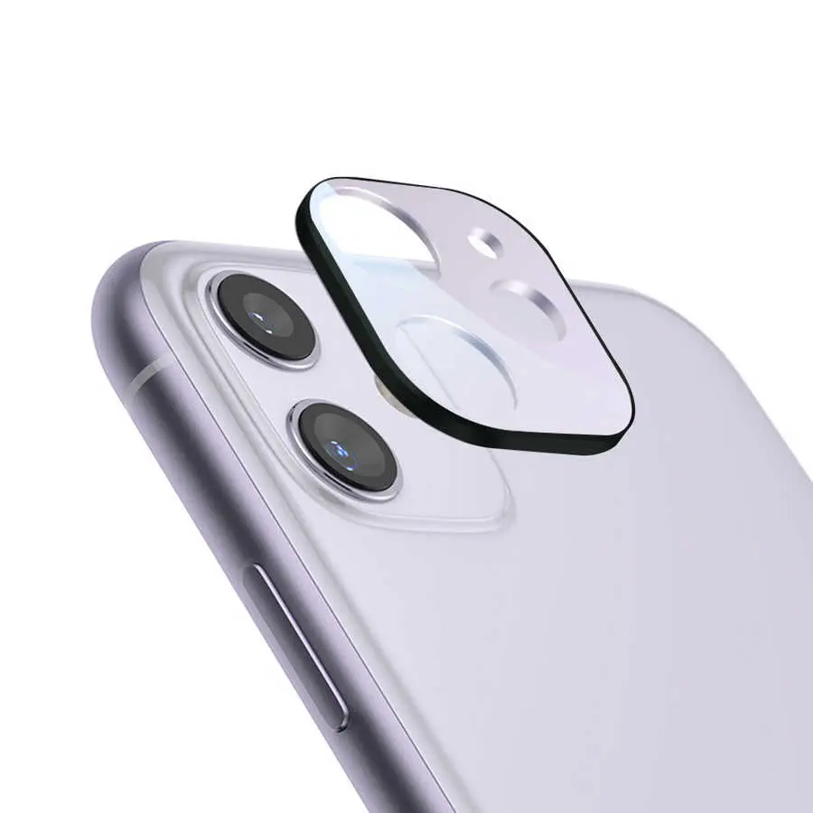 iPhone 11 Kamera Lens Koruyucu - Benks Sert PC Tam Kaplama