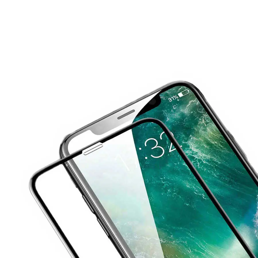 iPhone 11 Tam Kaplama 5D Temperli Cam Ekran Koruyucu - Davin