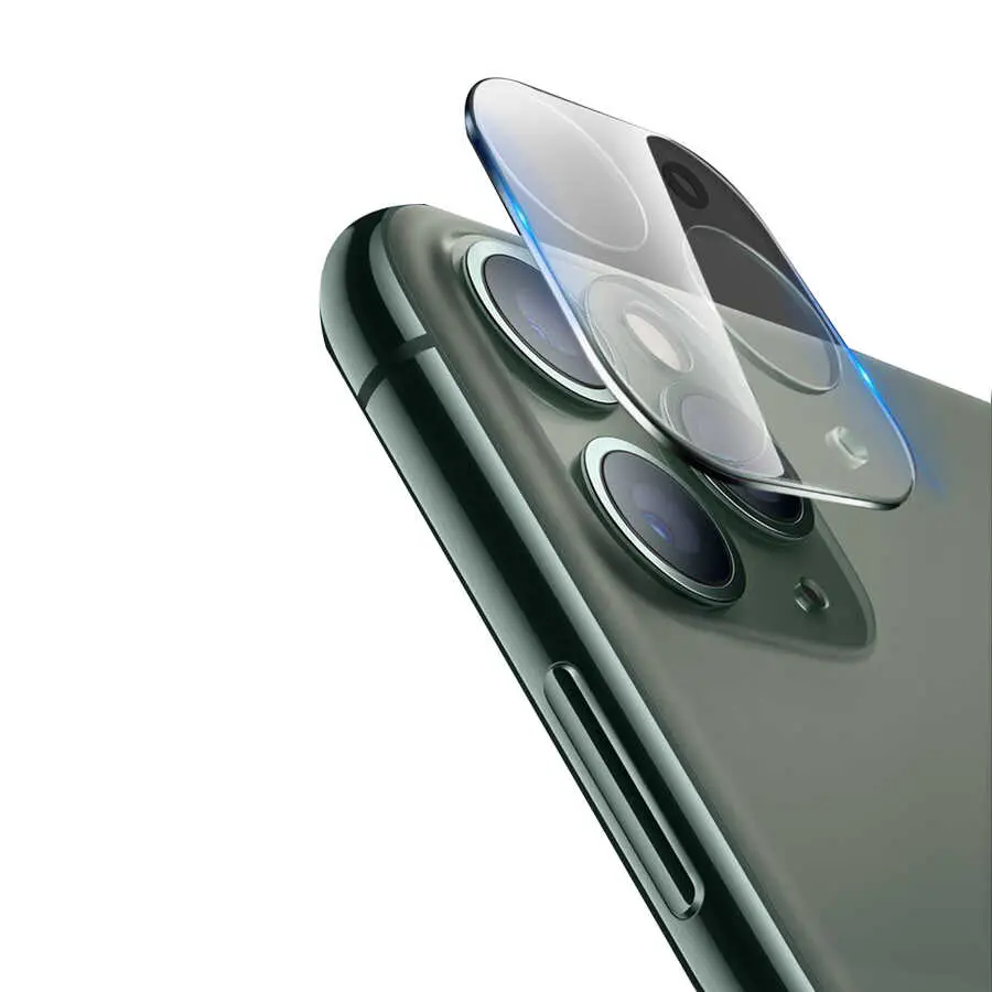 iPhone 11 Kamera Lens Koruyucu, 9H Temperli Cam - Go Des Lens Shield