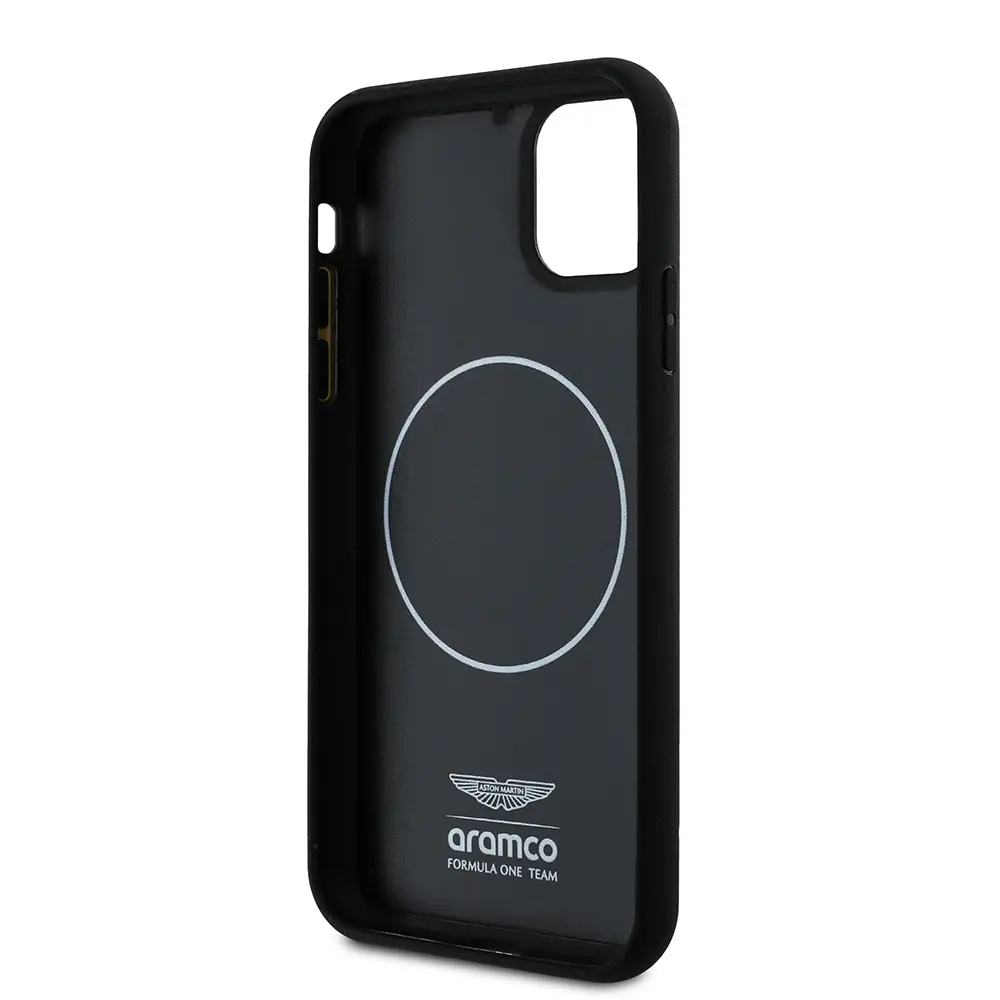 iPhone 11 MagSafe Uyumlu Kılıf, Karbon Fiber Tasarım - Aston Martin