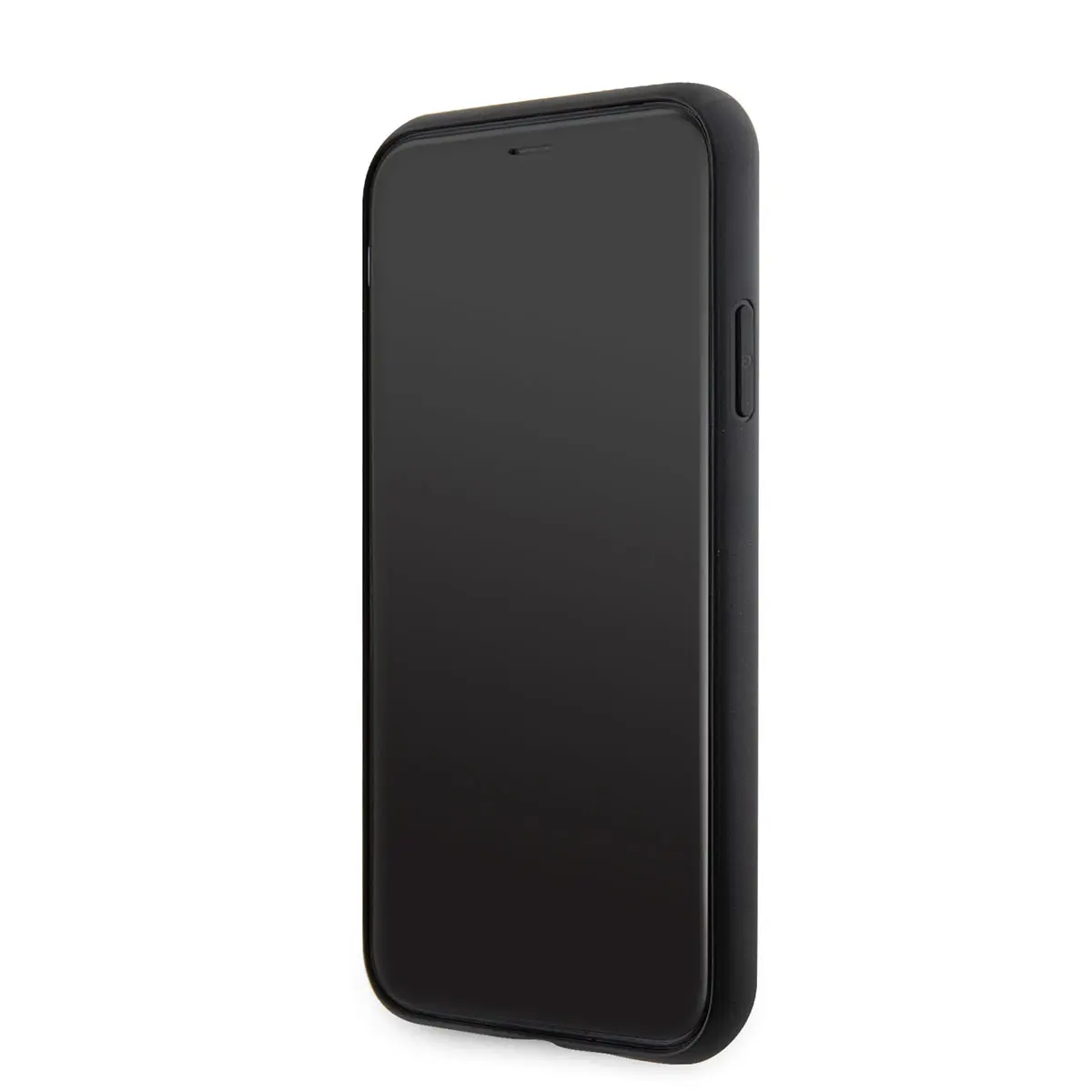 iPhone 11 Taşlı Arka Yüzey Üçgen Logolu Kılıf - Guess Lisanslı