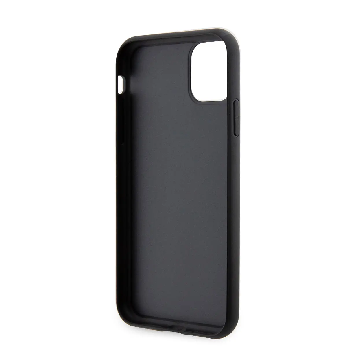 iPhone 11 Taşlı Arka Yüzey Üçgen Logolu Kılıf - Guess Lisanslı