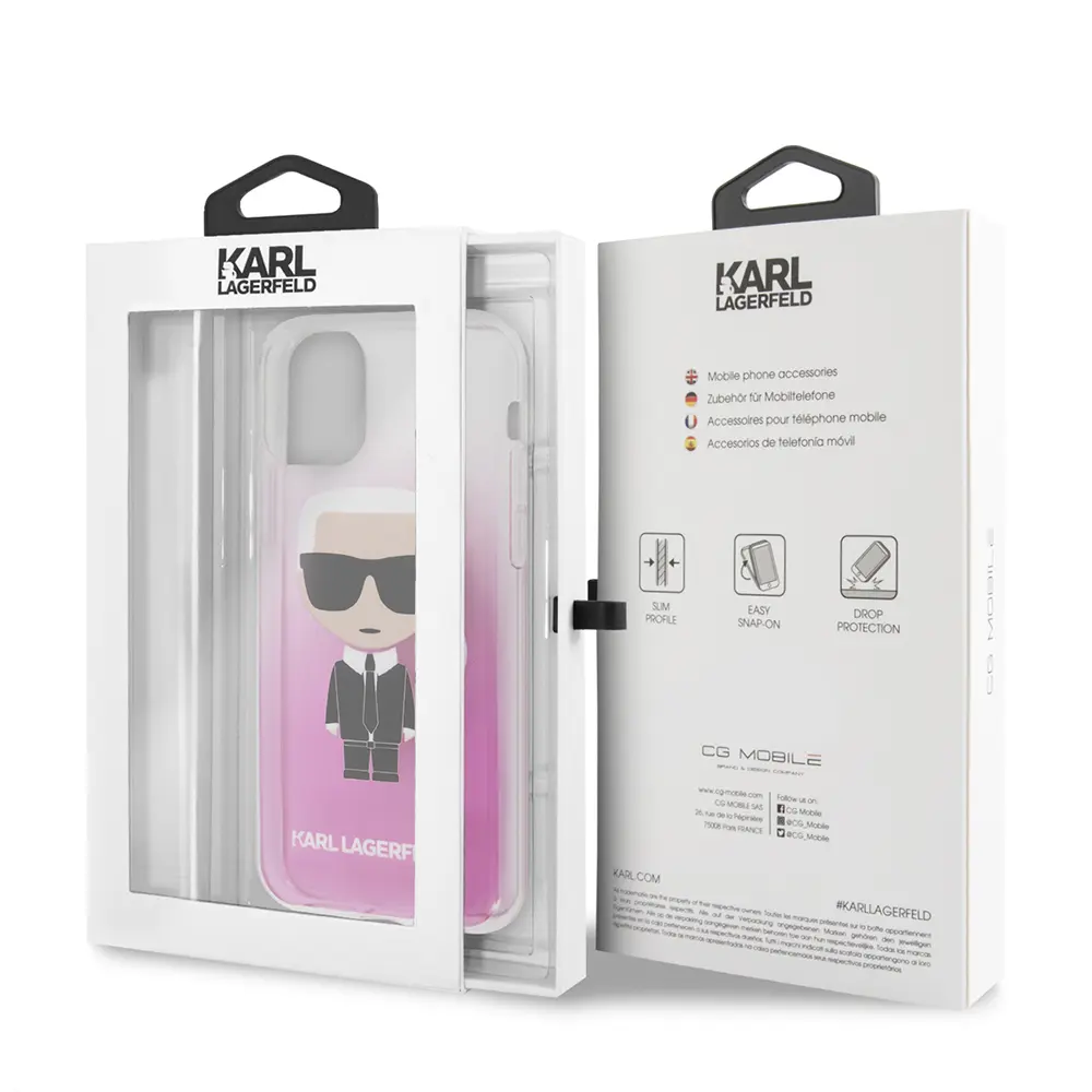 iPhone 11 Yarı Transparan Karl Dizayn Kılıf - Karl Lagerfeld