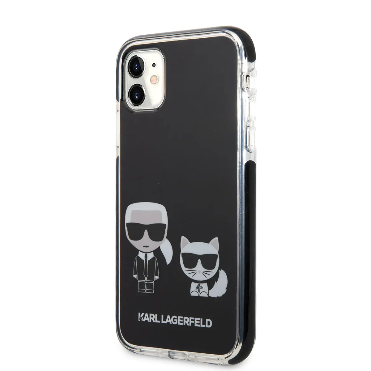 iPhone 11 Silikon Kılıf, Siyah Kenarlı K&C Tasarım - Karl Lagerfeld