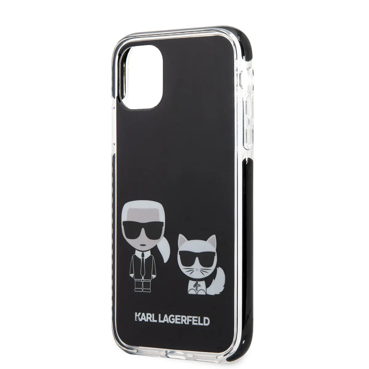 iPhone 11 Silikon Kılıf, Siyah Kenarlı K&C Tasarım - Karl Lagerfeld