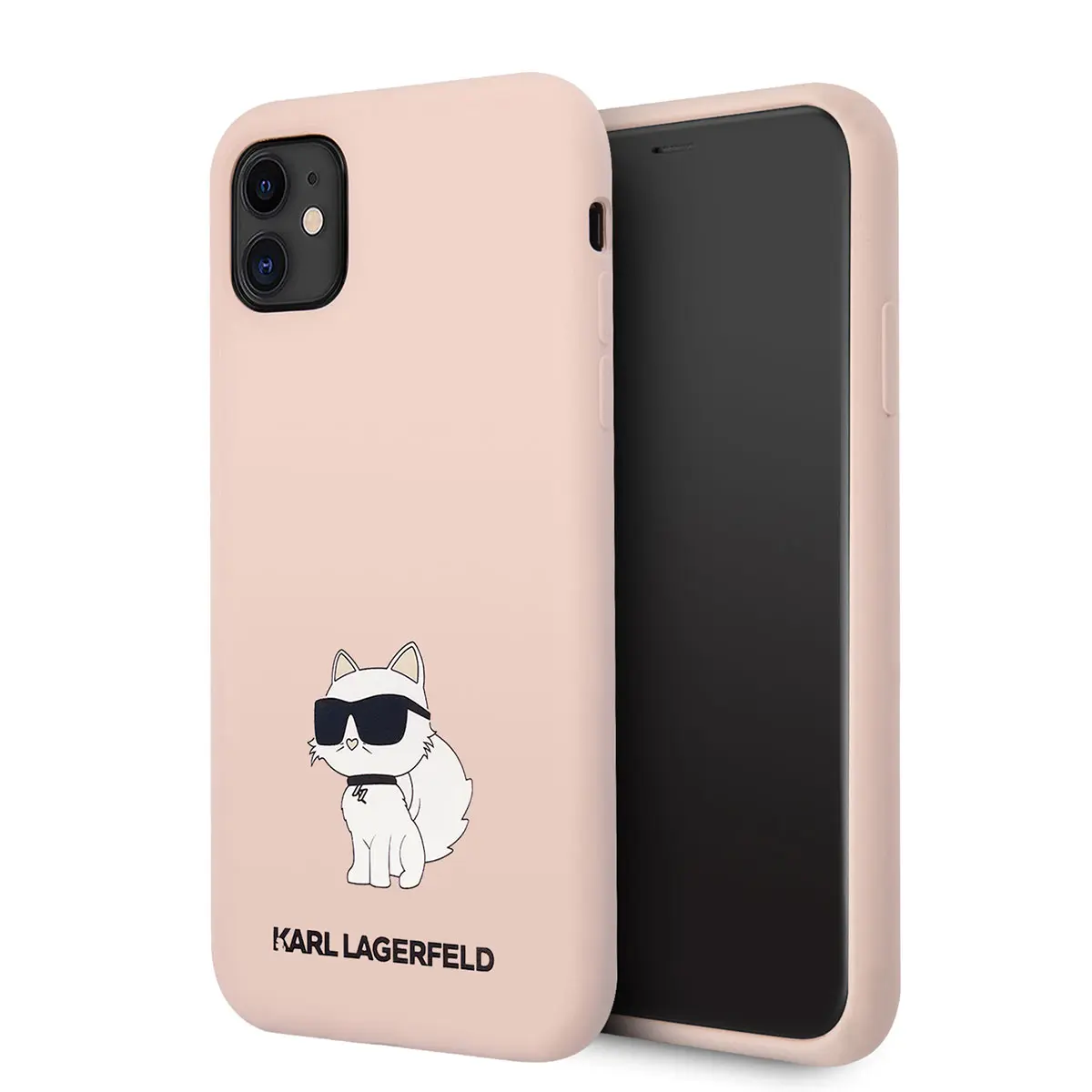 iPhone 11 Silikon Kılıf, Choupette Desenli - Karl Lagerfeld