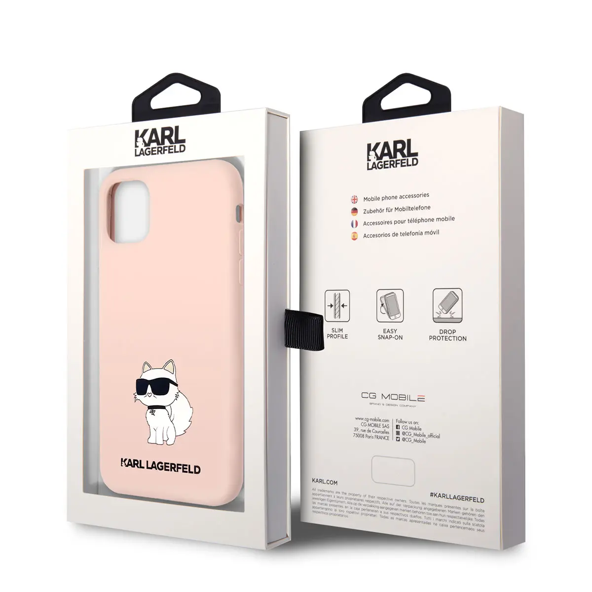 iPhone 11 Silikon Kılıf, Choupette Desenli - Karl Lagerfeld