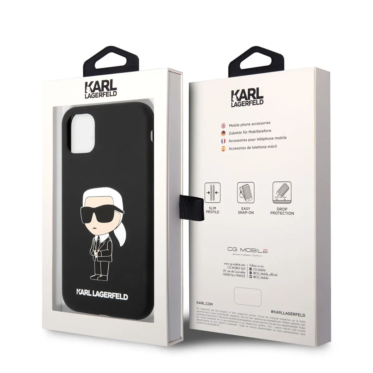 iPhone 11 Silikon Kılıf, Karl Lagerfeld Karl Dizayn Kapak