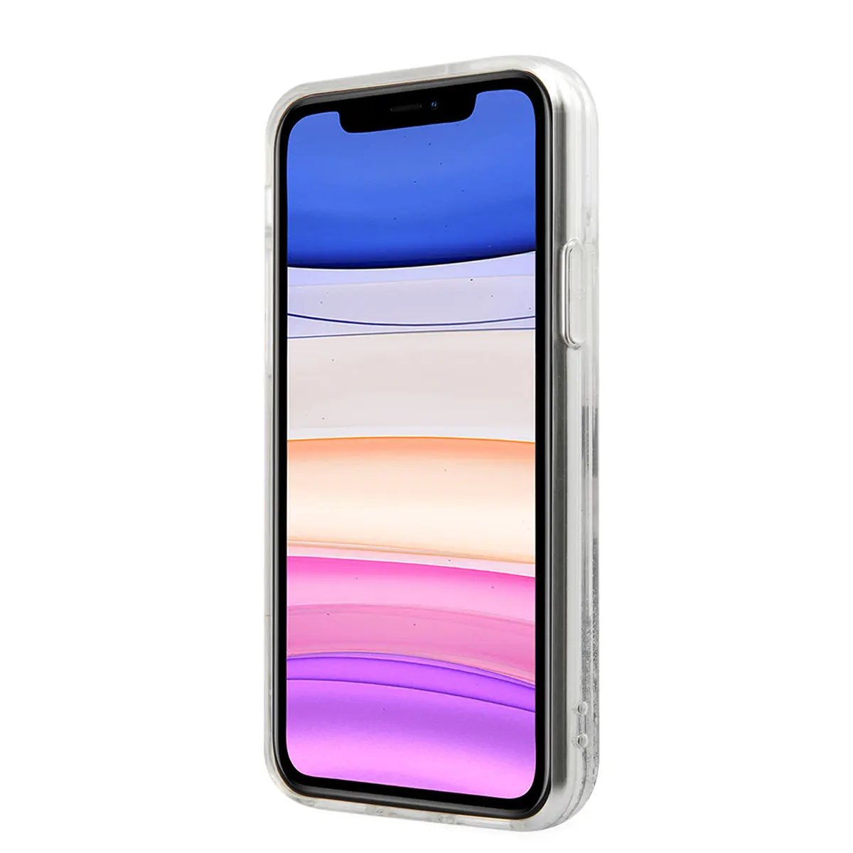 iPhone 11 Sıvılı Simli Choupette Fun Tasarım Kılıf - Karl Lagerfeld