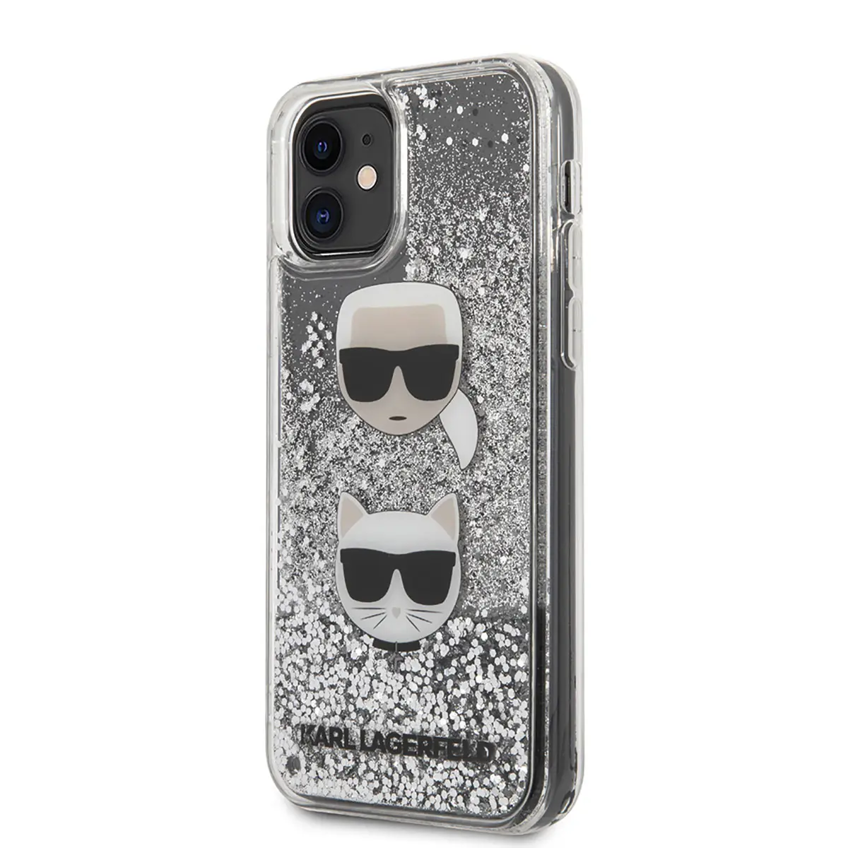 iPhone 11 Sıvılı Simli Kılıf - Karl Lagerfeld K&C Dizayn