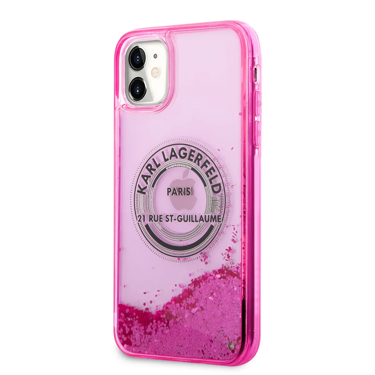 iPhone 11 Sıvılı Simli Kılıf - Karl Lagerfeld RSG Dizayn