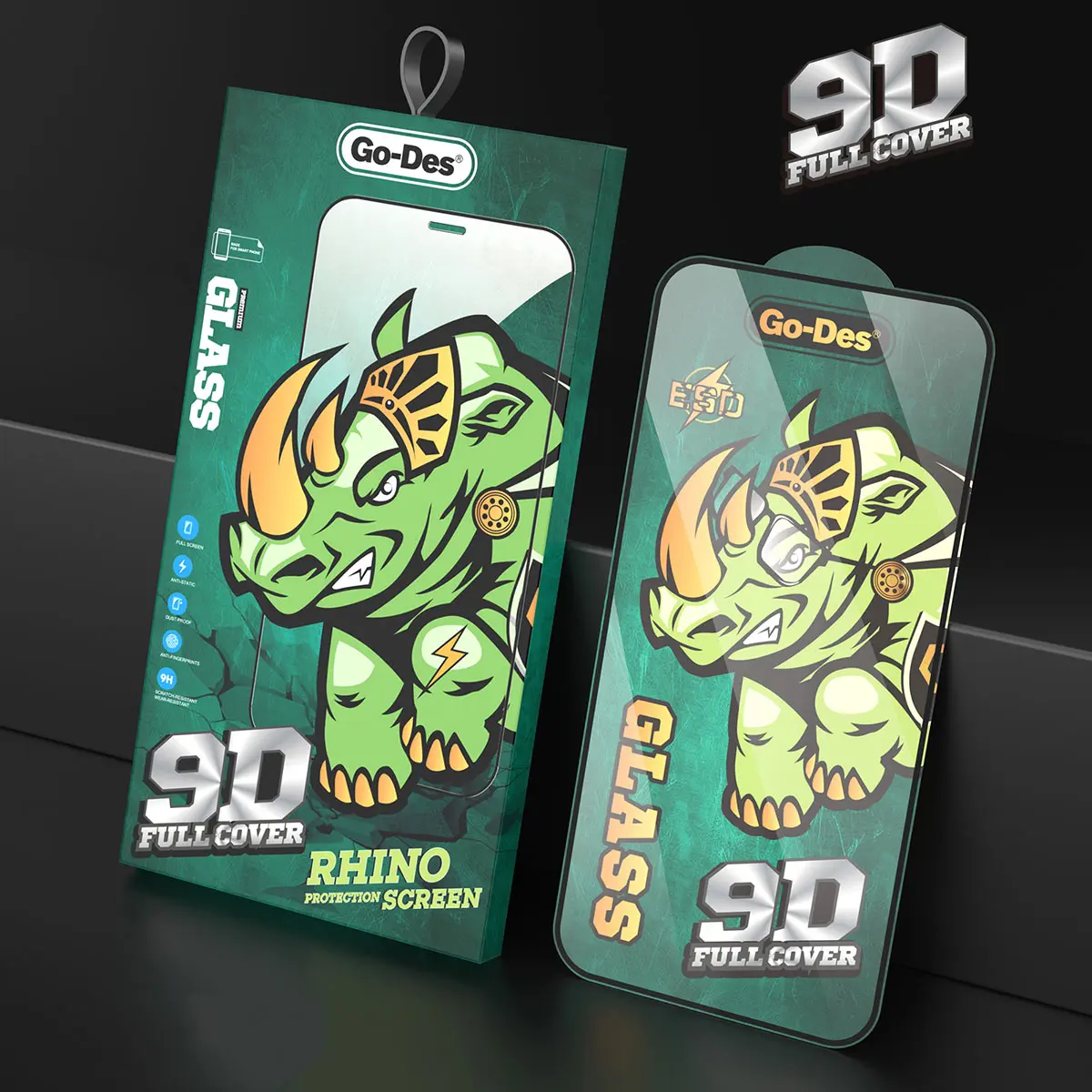 iPhone 11 Pro Full Cover Temperli Cam Ekran Koruyucu - Go Des 9D