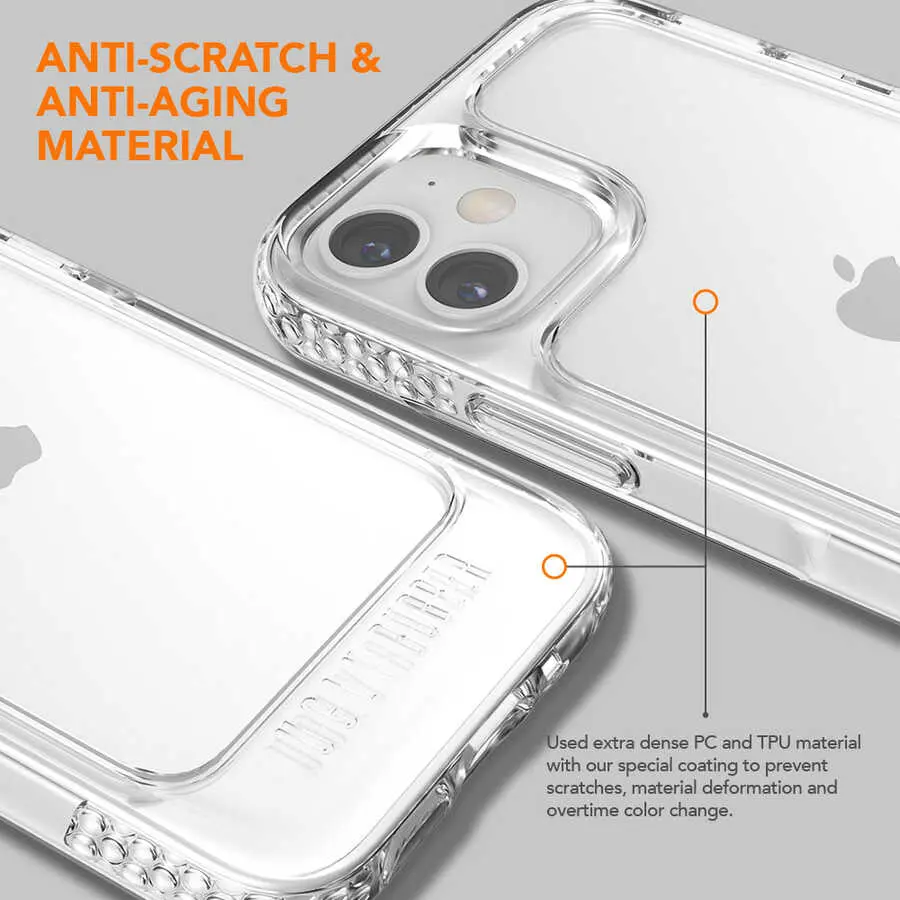 iPhone 12 U Model Şeffaf Kılıf - Ugly Rubber