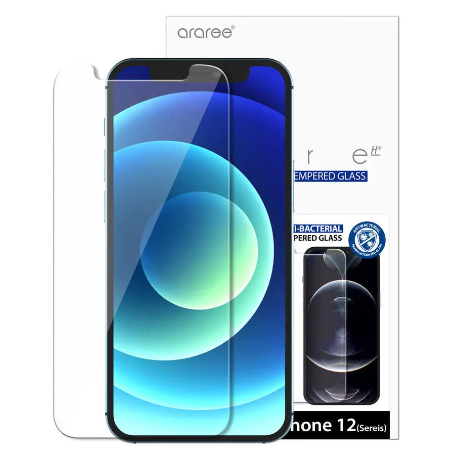 iPhone 12 Temperli Cam Ekran Koruyucu - Araree Subcore