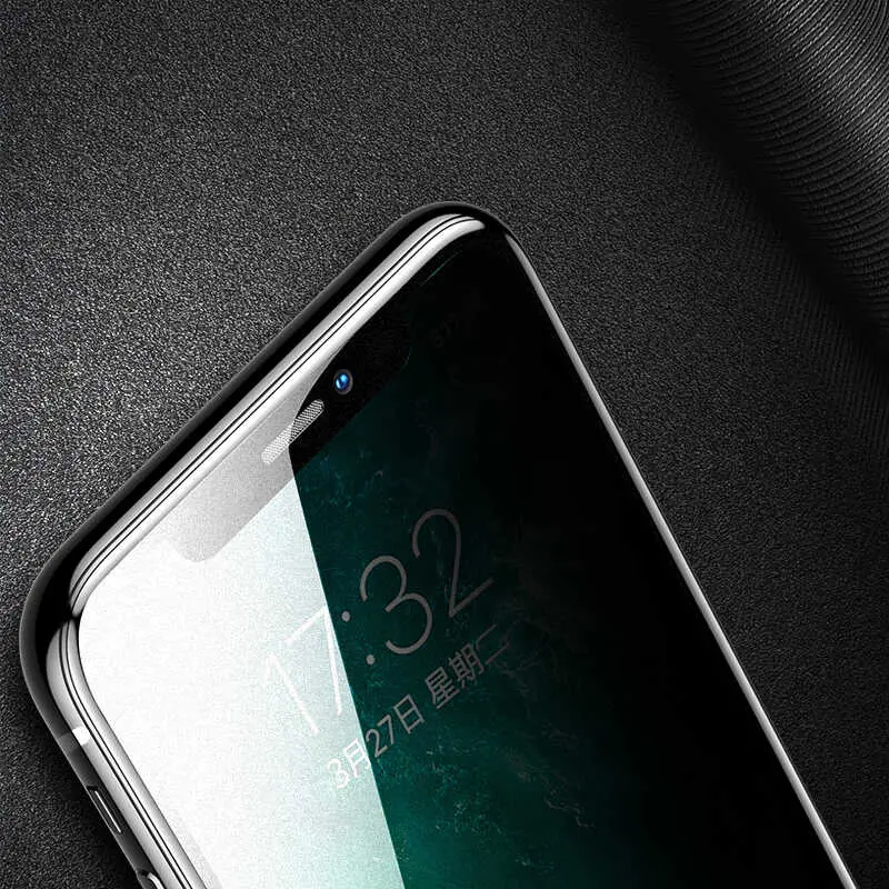 iPhone 12 Gizlilik Ekran Koruyucu, 0.3 mm Tam Kaplamalı - Benks V Pro