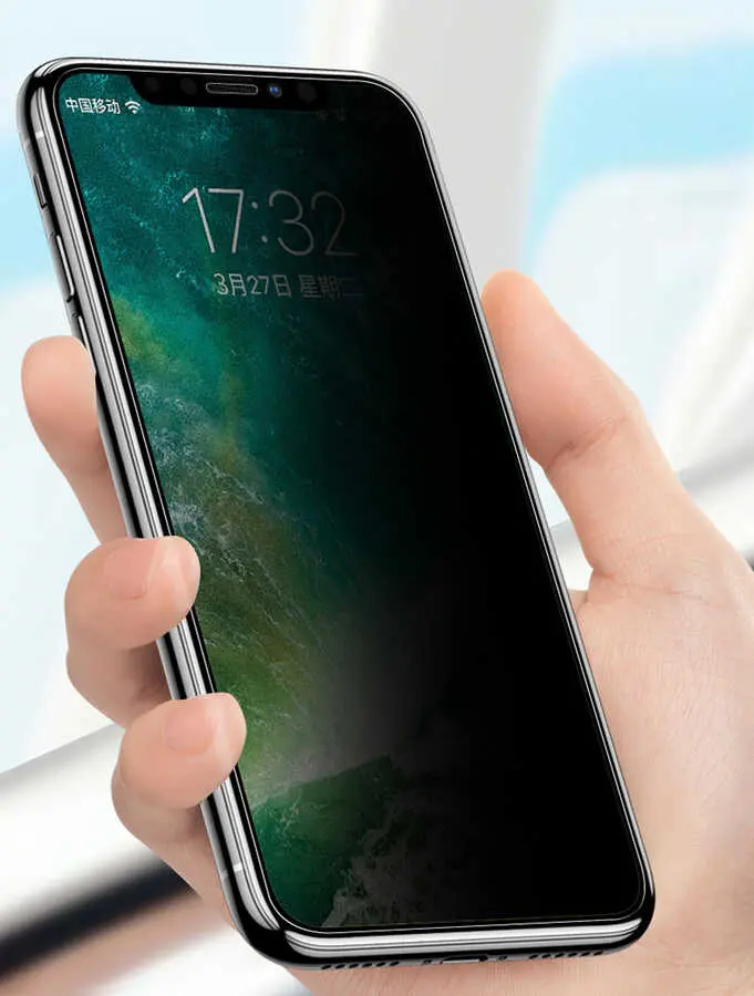 iPhone 12 Gizlilik Ekran Koruyucu, 0.3 mm Tam Kaplamalı - Benks V Pro