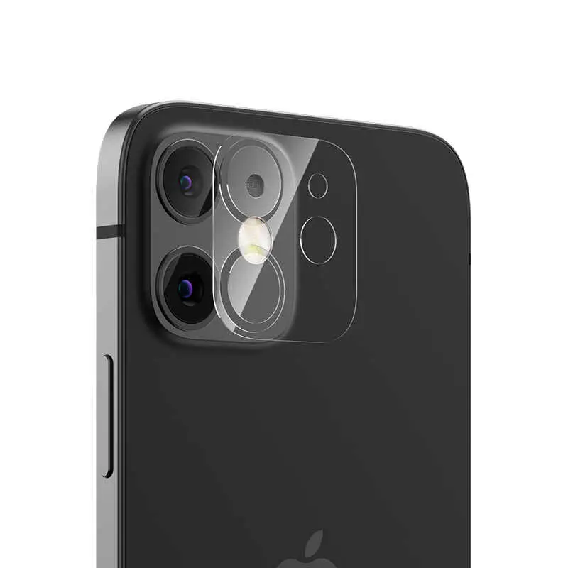 iPhone 12 Kamera Lens Koruyucu Temperli Cam - Benks Soft
