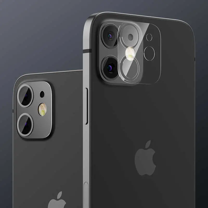 iPhone 12 Kamera Lens Koruyucu Temperli Cam - Benks Soft