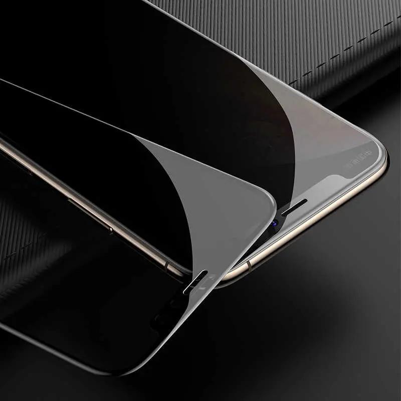 iPhone 12 Uyumlu 5D Privacy Cam Ekran Koruyucu - Davin