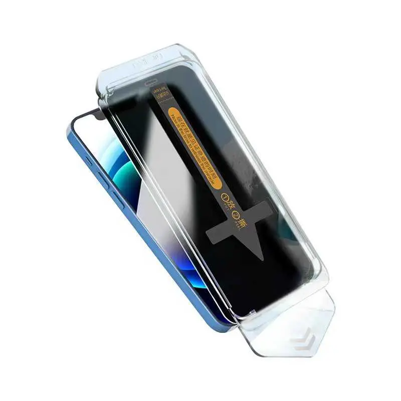iPhone 12 Hayalet Ekran Koruyucu, Toz Önleyici Temperli Cam - Zore