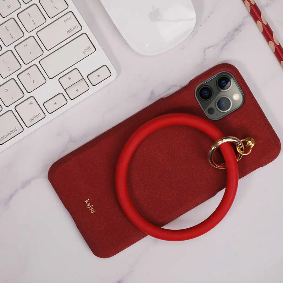 iPhone 12 Halka Tasarımlı Kılıf - Kajsa Splendid Morandi Ring