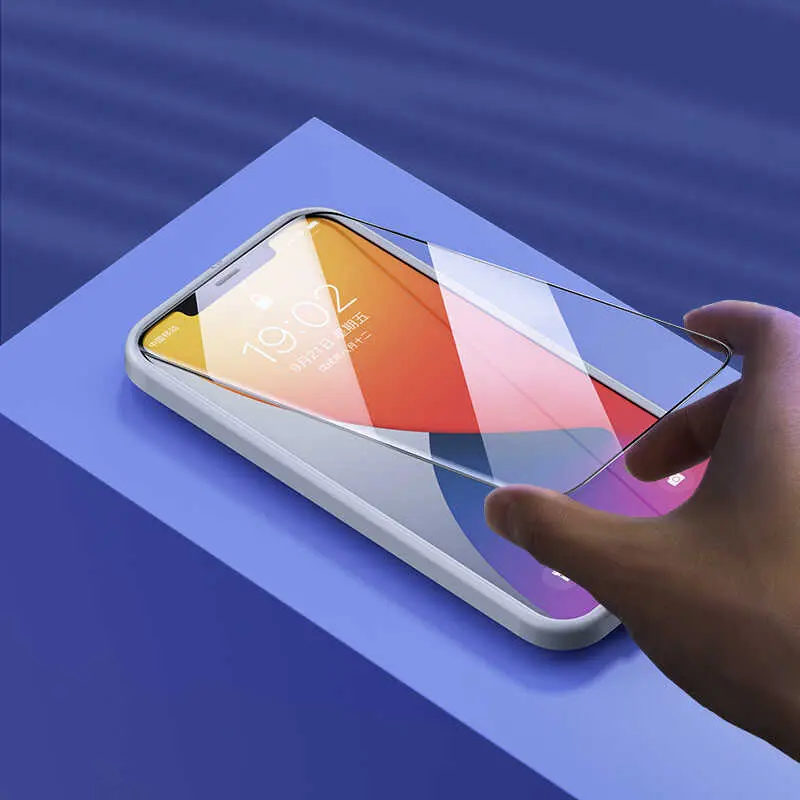 iPhone 12 Mini Tam Kaplamalı Kavisli Ekran Koruyucu - Benks V Pro