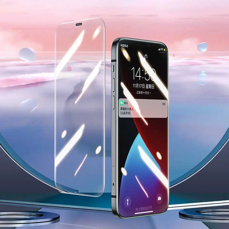 iPhone 12 Mini Tam Ekran Koruyucu, Toz Geçirmez Metal Ahize Korumalı - Benks OKR