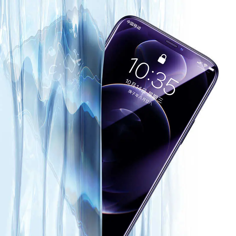 iPhone 12 Mini Tam Kaplamalı Kavisli Kenar Ekran Koruyucu - Benks OKR Plus