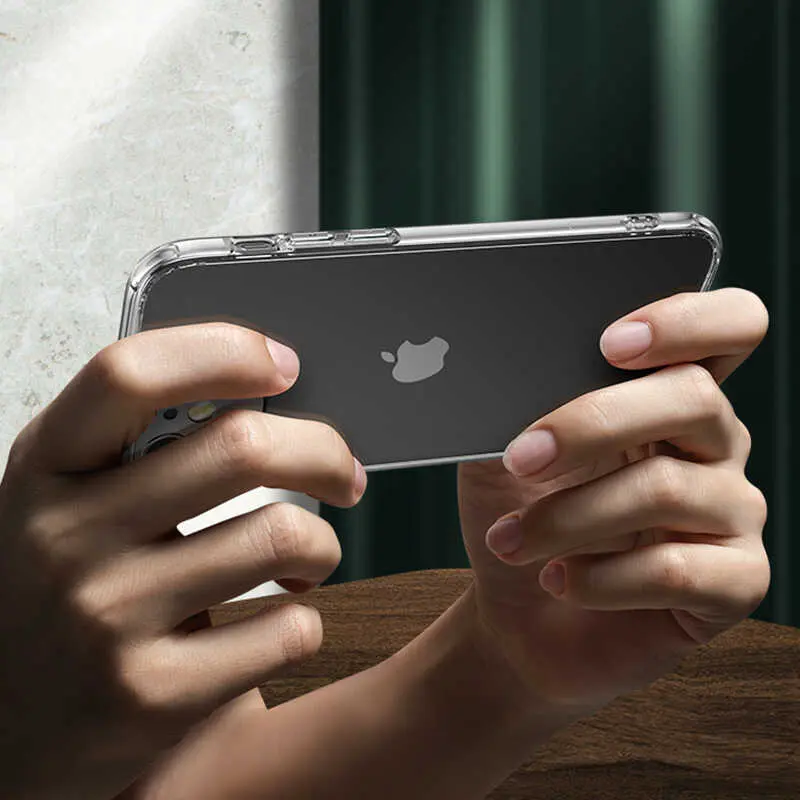 iPhone 12 Mini Şeffaf Cam Arka Yüzeyli Kılıf - Benks Magic Crystal