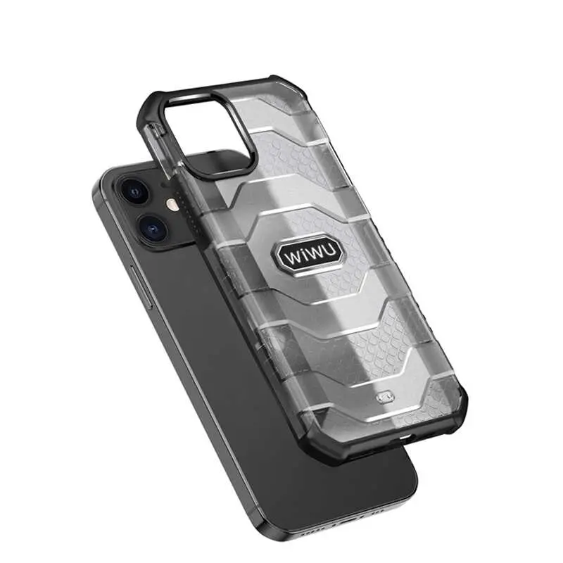 iPhone 12 Mini Kılıf Wiwu Voyager Kapak, Mat Arka Yüzeyli