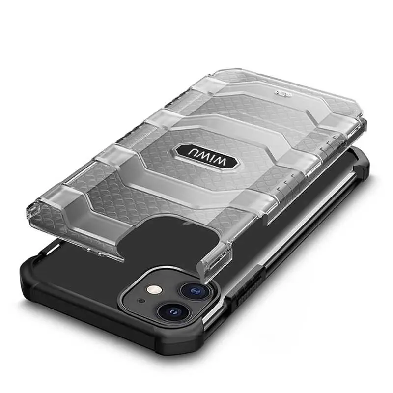iPhone 12 Mini Kılıf Wiwu Voyager Kapak, Mat Arka Yüzeyli