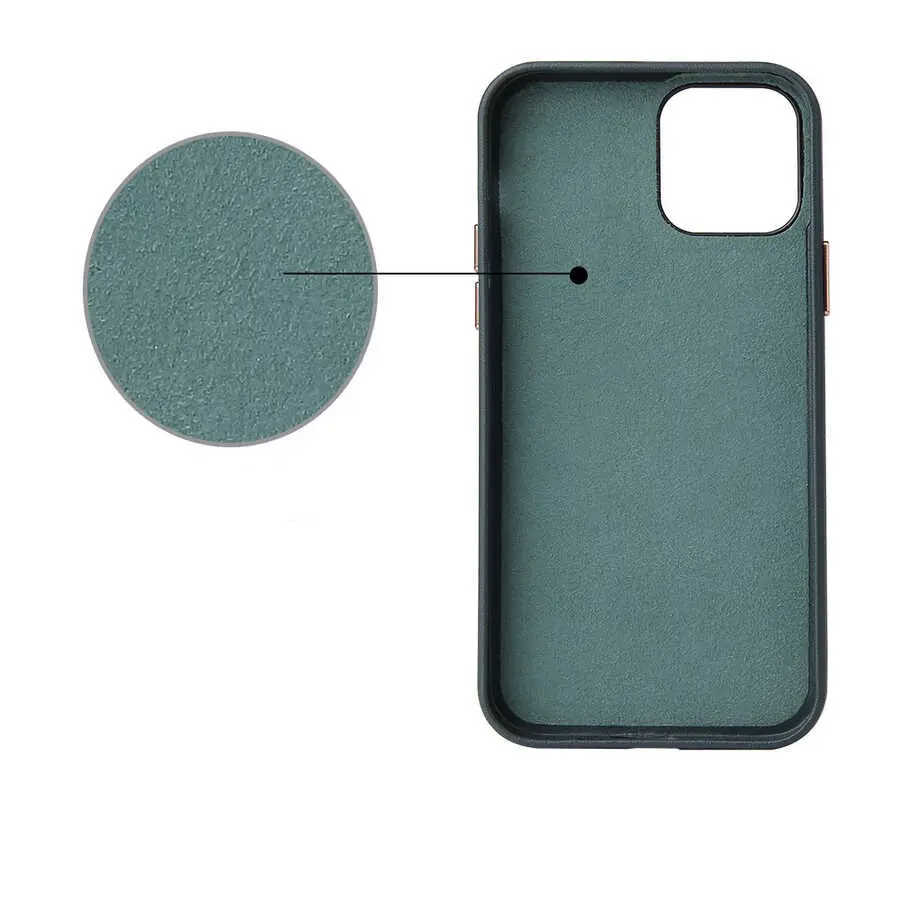 iPhone 12 Mini Deri Kılıf - Zore Eyzi Kapak