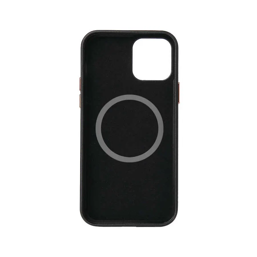 iPhone 12 Mini MagSafe Uyumlu Deri Kılıf - Zore Leathersafe Wireless