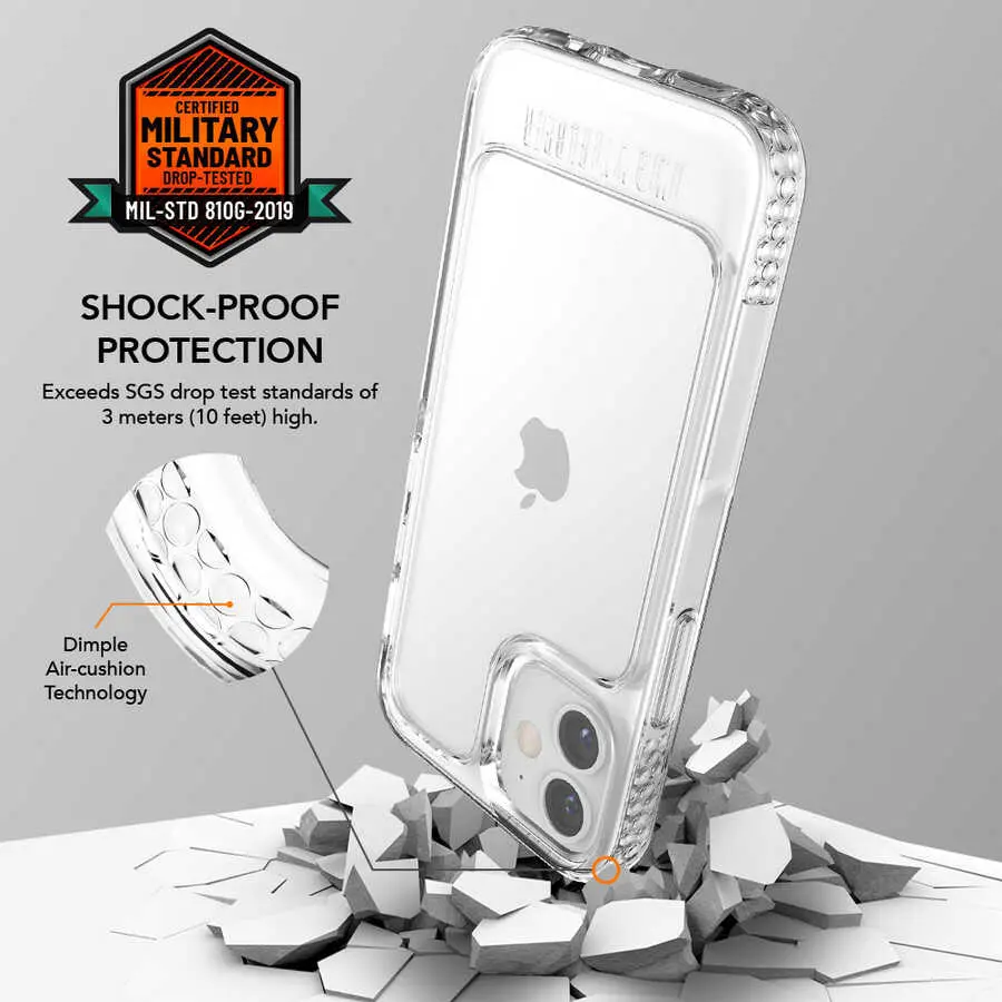 iPhone 12 Mini U Model Kılıf - Ugly Rubber, TPU Çift Katmanlı