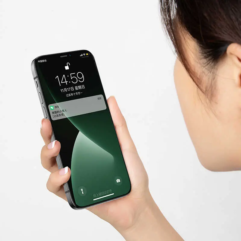 iPhone 12 Pro Tam Kaplamalı Ekran Koruyucu - Benks V Pro Dust Proof
