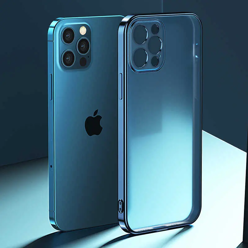 iPhone 12 Pro Mat Elektrokaplama TPU Kılıf - Benks Matte Electroplated