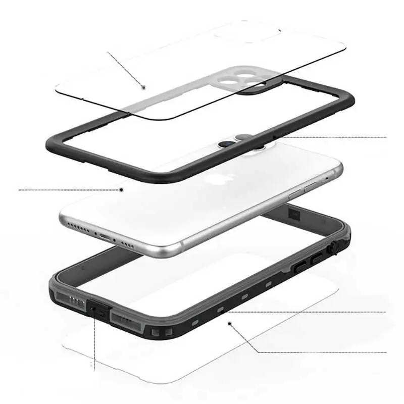 iPhone 12 Pro Su Geçirmez 1-1 Kılıf - Zore