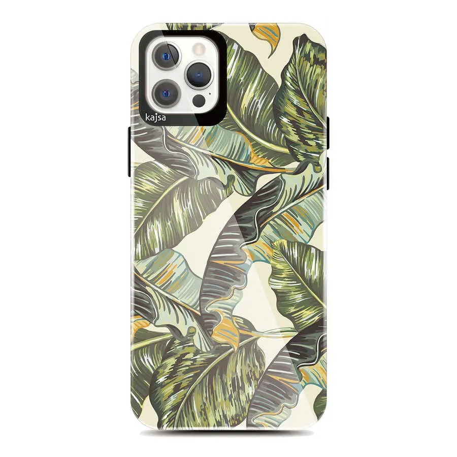 iPhone 12 Pro Çiçek Desenli Kılıf - Kajsa Botanic Kapak