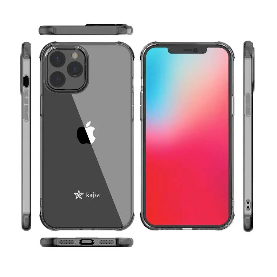 iPhone 12 Pro Şeffaf Kılıf, Airbag Köşeli - Kajsa Transparent