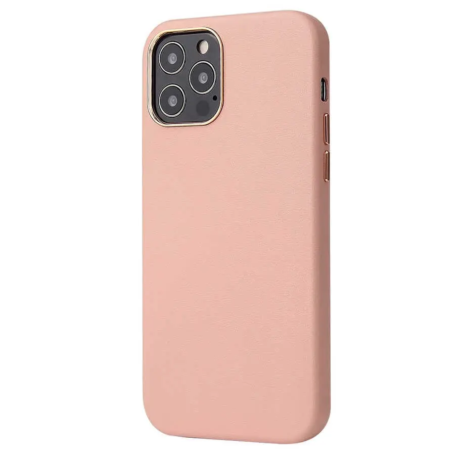 iPhone 12 Pro Deri Kılıf, Kablosuz Şarj Uyumlu - Zore Eyzi
