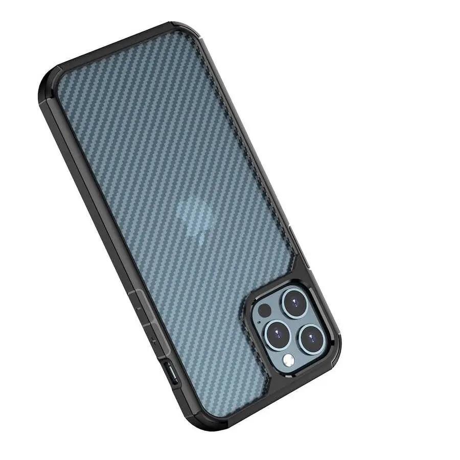 iPhone 12 Pro Kılıf, Yükseltilmiş Kenarlı ve Kamera Korumalı - Zore İnoks