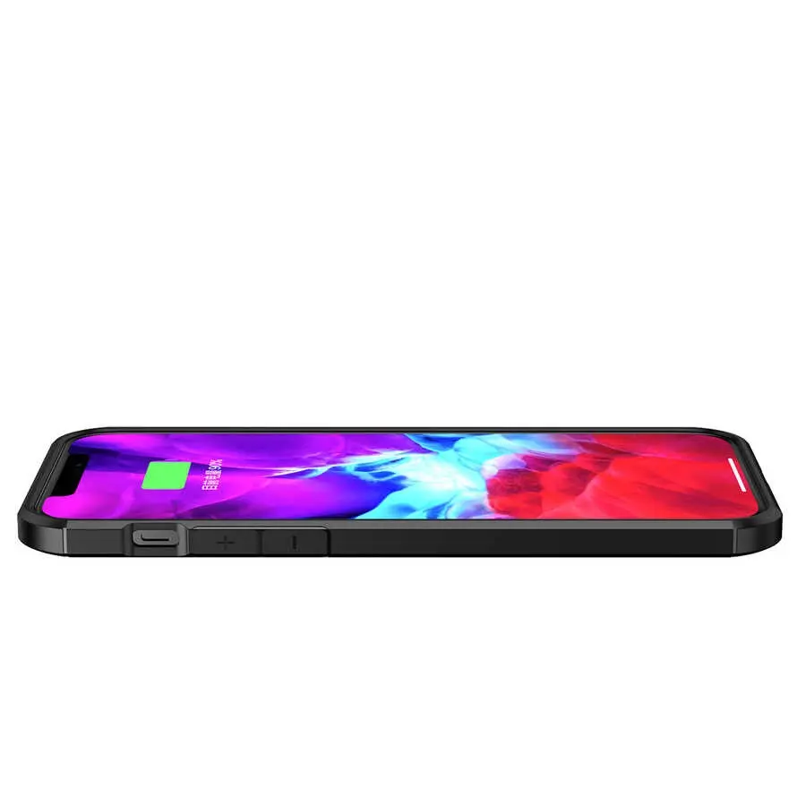 iPhone 12 Pro Kılıf, Yükseltilmiş Kenarlı ve Kamera Korumalı - Zore İnoks